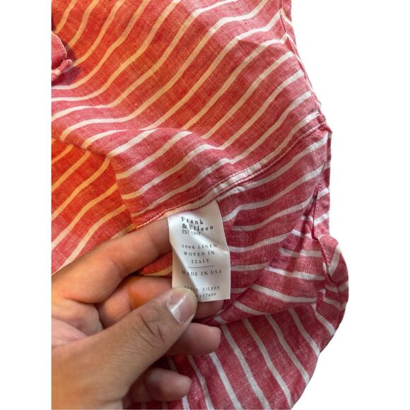 Frank & Eileen size XS oversized Eileen linen stripe button up - EUC - Picture 4 of 6